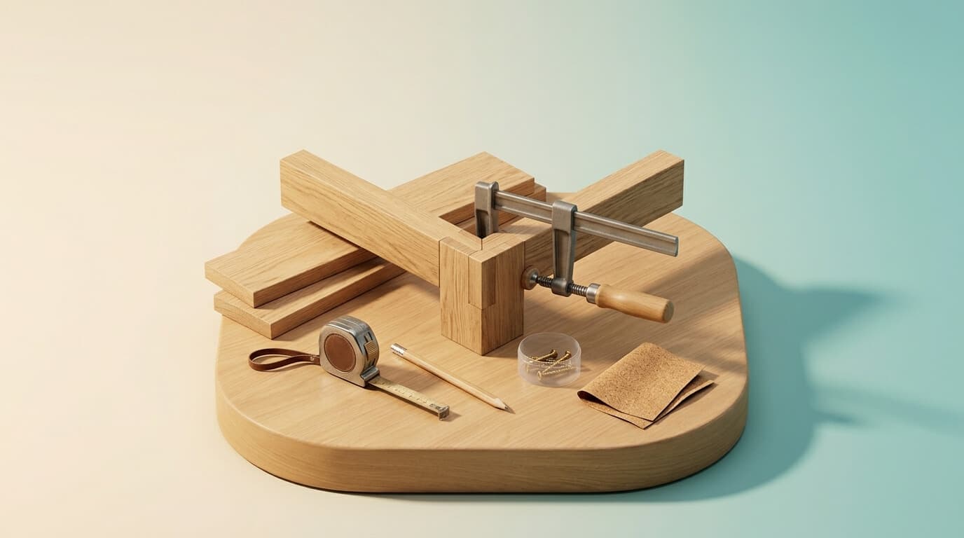 Creative craft project scene