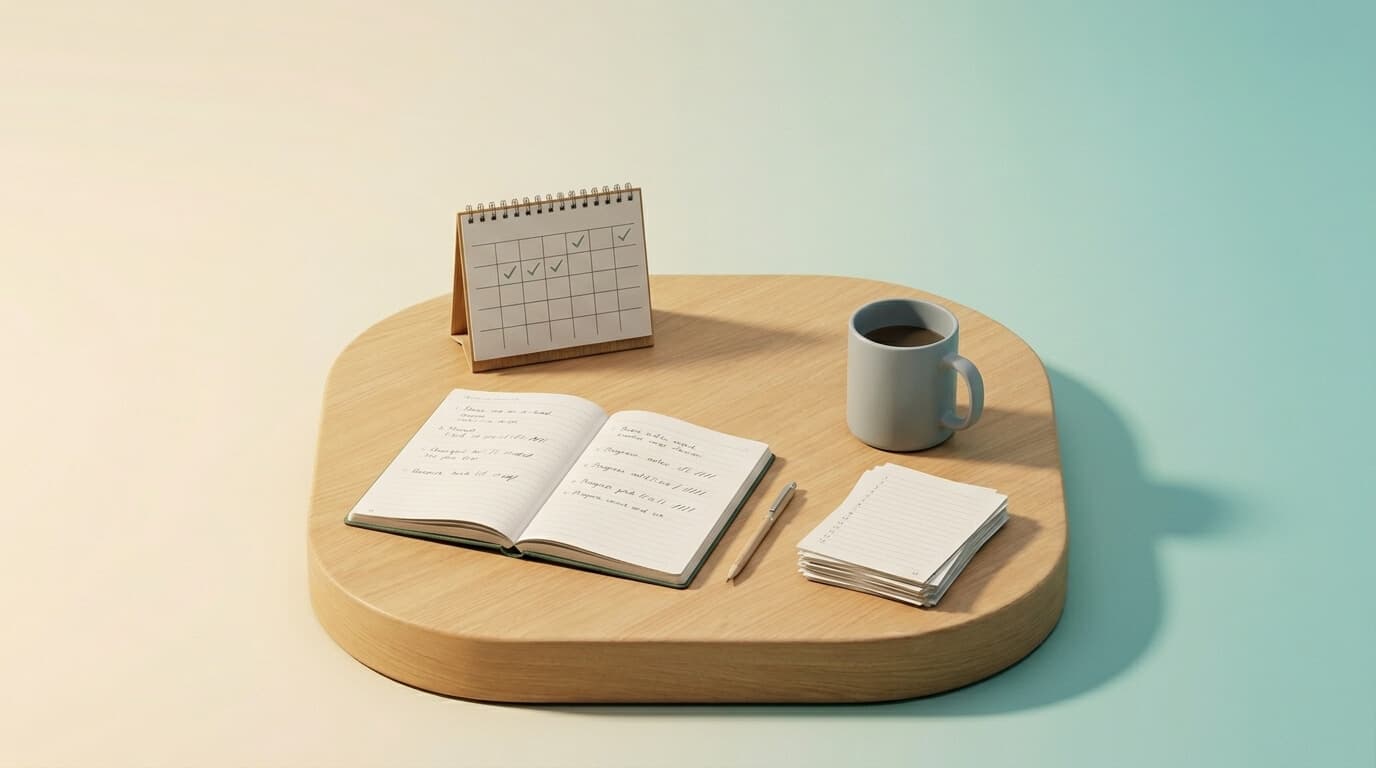 Habit-building progress scene